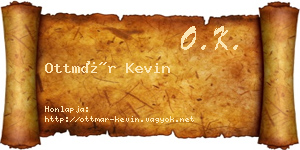Ottmár Kevin névjegykártya