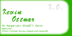 kevin ottmar business card